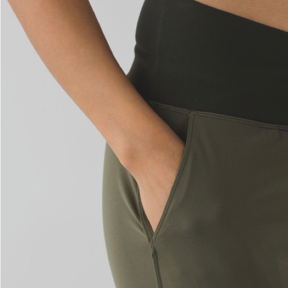 Lululemon Sunset Salutation Crop Fatigue Green Ziggy Snake Butter Pink &… - Picture 3 of 12